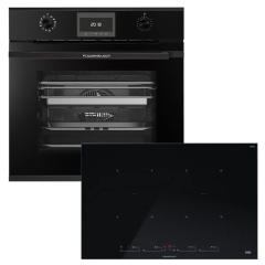 Kppersbusch BD340SI88S-S5 Backofen/Kochfeld-Set BD 6340.0 S5 und KI8880.1SR, Black Velvet-Kit, mit 5 Jahren Garantie!