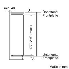 Constructa CK282NSE0, Einbau-Khl-Gefrier-Kombination, Schleppscharnier, 177.5x 56 cm, EEK: E, mit 5 Jahren Garantie!