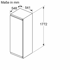 Constructa CK282NSE0, Einbau-Khl-Gefrier-Kombination, Schleppscharnier, 177.5x 56 cm, EEK: E, mit 5 Jahren Garantie!