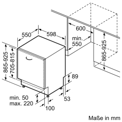 Constructa CB6HX02HUE, XXL Geschirrspler vollintegrierbar, Varioscharnier fr besondere Einbausituationen, 60 cm, EEK: D, mit 5 Jahren Garantie!