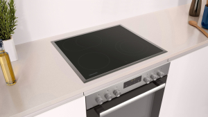 Constructa CX3HS606, Set Einbau-Backofen und Elektrokochfeld herdgesteuert, mit Rahmen aufliegend, Schwarz, mit 5 Jahren Garantie!