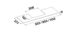 Falmec Virgola No-Drop Touch, Design Edelstahl, 120 cm, Wandhaube, mit 5 Jahren Garantie