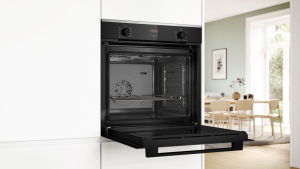 Bosch HBA234BB3, Serie 4, Einbau-Backofen, 60 x 60 cm, Schwarz, EEK: A+, mit 5 Jahren Garantie!