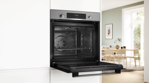 Bosch HBA514BS3, Serie 4, Einbau-Backofen, 60 x 60 cm, Edelstahl, EEK: A+, mit 5 Jahren Garantie!