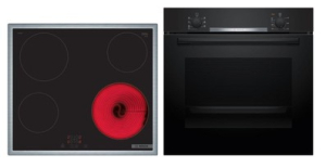 Bosch HBD230CR63, SET Einbaubackofen HBA510BA3 + Elektrokochfeld PKE645BA2E, EEK: A, mit 5 Jahren Garantie!