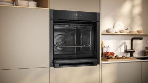 Neff B6ACJ7AG3, Einbaubackofen mit Circo Therm, Hide und Pyrolyse, Graphite-Grey, EEK: A+, mit 5 Jahren Garantie!