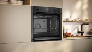 Neff B4ACE4AG3, Einbaubackofen mit CircoTherm und Slide&Hide, Graphite-Grey, EEK: A+, MIT 7 JAHREN GARANTIE