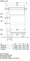 Neff V58FHQ4L0, Induktionskochfeld mit Dunstabzug, 80 cm, rahmenlos aufliegend, MIT 7 JAHREN GARANTIE