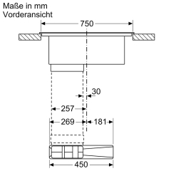 Neff V58FHQ4L0, Induktionskochfeld mit Dunstabzug, 80 cm, rahmenlos aufliegend, MIT 7 JAHREN GARANTIE