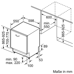 Bosch SBD6ECX12E, Vollintegrierter Geschirrspler, Serie 6, 60 cm, XXL, EEK: A, mit 5 Jahren Garantie!