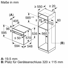 Neff 3MIOSH80V, SET Einbaubackofen B5ACJ7AG3 und Induktionskochfeld mit Dunstabzug V58FHQ4L0, EEK: A+, MIT 7 JAHREN GARANTIE