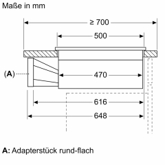 Neff 3MIOSH80V, SET Einbaubackofen B5ACJ7AG3 und Induktionskochfeld mit Dunstabzug V58FHQ4L0, EEK: A+, MIT 7 JAHREN GARANTIE