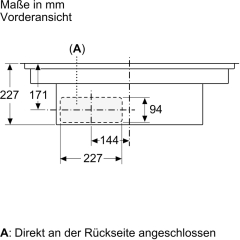 Neff 3MIOSH80VP, SET Einbaubackofen B5ACJ7AG3 und Induktionskochfeld mit Dunstabzug V58PHQ4C0, EEK: A+, MIT 7 JAHREN GARANTIE