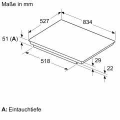 Neff 3MIOSH80I, SET Einbaubackofen B5ACJ7AG3 und Induktionskochfeld T58AHV4C0, EEK: A+, MIT 7 JAHREN GARANTIE