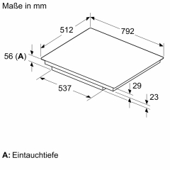 Neff 3MIOSH80IP, SET Einbaubackofen B5ACJ7AG3 und Induktionskochfeld T58PHV4C0, EEK: A+, MIT 7 JAHREN GARANTIE