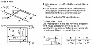 Neff 3MIOSH80IP, SET Einbaubackofen B5ACJ7AG3 und Induktionskochfeld T58PHV4C0, EEK: A+, MIT 7 JAHREN GARANTIE