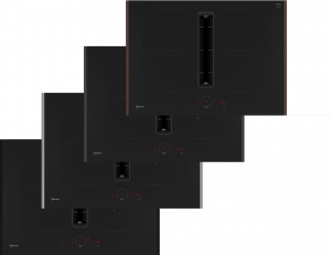 Neff V57YHQGA6, SET Induktionskochfeld mit Dunstabzug V57YHQ4C0, 70 cm, Deep Black + Z861SB4, 90 Flachkanalbogen, MIT 7 JAHREN GARANTIE