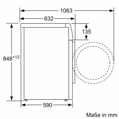 BOSCH WAV28K43, Serie 8, Waschmaschine, Frontlader, 9 kg, 1400 U/min. EKK: A, mit 5 Jahren Garantie!