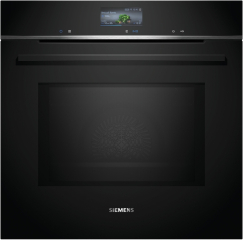 Siemens HM776GKB1,iQ700, Einbau-Backofen mit Mikrowellenfunktion, 60 x 60 cm, Schwarz, Edelstahl, 5 Jahre Garantie