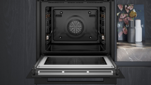 Siemens HM776GKB1,iQ700, Einbau-Backofen mit Mikrowellenfunktion, 60 x 60 cm, Schwarz, Edelstahl, 5 Jahre Garantie