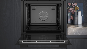 Siemens HS736G3B1, iQ700, Einbau-Dampfbackofen, 60 x 60 cm, Schwarz, Edelstahl, EEK A+, 5 Jahre Garantie