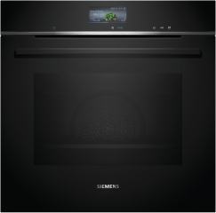 Siemens HR776G1B1, iQ700, Einbau-Backofen mit Dampfuntersttzung, 60 x 60 cm, Schwarz, Edelstahl, EEK A+, 5 Jahre Garantie