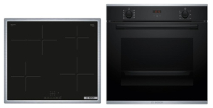 Bosch HBD435FH63, SET Einbau-Backofen HBA234BB3 und Induktionskochfeld PIF64KBB5E, Schwarz, mit 5 Jahren Garantie!