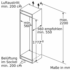 Siemens KI86SADE0, iQ500, Einbau-Khl-Gefrier-Kombination, 177.2 x 55.8 cm, Flachscharnier, EEK: E, mit 5 Jahren Garantie!