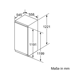 Siemens KI41FADD0, iQ700, Einbau-Khlschrank, 122.5 x 56 cm, Flachscharnier mit Softeinzug, EEK: D, mit 5 Jahren Garantie!