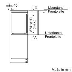 Siemens GI21VADD0, iQ500, Einbau-Gefrierschrank, 87.4 x 55.8 cm, Flachscharnier mit Softeinzug, EEK: D, mit 5 Jahren Garantie!