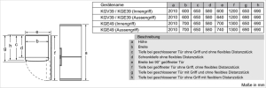 Siemens KG39EAICA, Q500, Freistehende Khl-Gefrier-Kombination, 201 x 60 cm, Gebrsteter Stahl AntiFingerprint EEK: C, mit 5 Jahren Garantie!