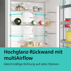 Siemens KG39N2IAF, iQ300, Freistehende Khl-Gefrier-Kombination, 203 x 60 cm, Gebrsteter Stahl AntiFingerprint, EEK: A, mit 5 Jahren Garantie!