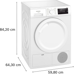 Siemens WT43N203, iQ300, Kondensations-Trockner, 8 kg, EKK: B, mit 5 Jahren Garantie!