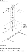 Siemens LC67BHM50, iQ300, Wandesse, 60 cm, Edelstahl, EEK: B, 5 Jahre Garantie