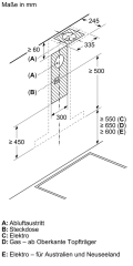 Siemens LC97BIP50, iQ500, Wandesse, 90 cm, Edelstahl, EEK: A, 5 Jahre Garantie