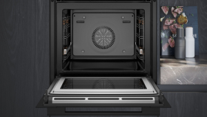 Siemens HM736GAB1, iQ700, Einbau-Backofen mit Mikrowellenfunktion, 60 x 60 cm, Schwarz, Edelstahl, 5 Jahre Garantie