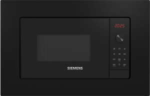 Siemens BE623LMB3, iQ300, Einbau-Mikrowelle, Schwarz, Edelstahl, Drehtr, Anschlag links, 5 Jahre Garantie