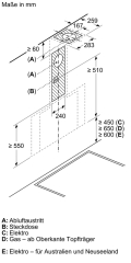 Siemens LC91KLT60, iQ700, Wandesse, 90 cm, Klarglas schwarz bedruckt, EEK: A+, mit 5 Jahren Garantie!