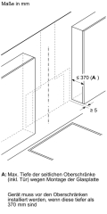 Siemens LC91KLT60, iQ700, Wandesse, 90 cm, Klarglas schwarz bedruckt, EEK: A+, mit 5 Jahren Garantie!