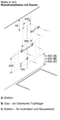 Siemens LC81KAN60, iQ500, Wandesse, 80 cm, Klarglas schwarz bedruckt, EEK: A+, mit 5 Jahren Garantie!