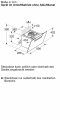 Siemens LC67KFN20, iQ300, Wandesse, 60 cm, Wei mit Glasschirm, EEK: A+, mit 5 Jahren Garantie!