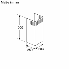Siemens LZ10BXK71, Kaminverlngerung, 1000 mm