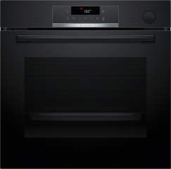 Bosch HRG532BB3, Einbau-Backofen mit Dampfuntersttzung, Serie 4, schwarz, EEK: A+, mit 5 Jahren Garantie!