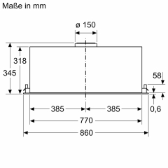 Siemens LB87NAC50, iQ500, Lfterbaustein, 86 cm, Edelstahl, EEK: A, mit 5 Jahren Garantie!