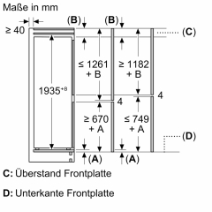 Siemens KB96NNSE0, iQ100, Einbau-Khl-Gefrier-Kombination, 193.5 x 69.1 cm, Schleppscharnier EEK: E, mit 5 Jahren Garantie!