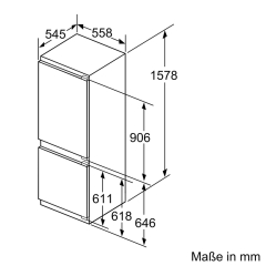 Siemens KI77SADD0, iQ500, Einbau-Khl-Gefrier-Kombination, 157.8 x 55.8 cm, Flachscharnier mit Softeinzug, EEK: D, mit 5 Jahren Garantie!