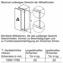 Siemens KI72LADE0, iQ500, Einbau-Khlschrank mit Gefrierfach, 158 x 56 cm, Flachscharnier mit Softeinzug, EEK: E, mit 5 Jahren Garantie!