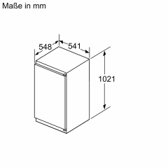 Siemens KI32LNSE0, iQ100, Einbau-Khlschrank mit Gefrierfach, 102.5 x 56 cm, Schleppscharnier, EEK: E, mit 5 Jahren Garantie!