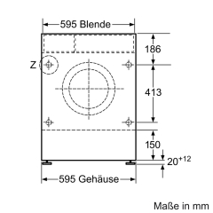 Siemens WK14D543, iQ500, Einbau-Waschtrockner, 7/4 kg, 1400 U/min., EKK: E, mit 5 Jahren Garantie!