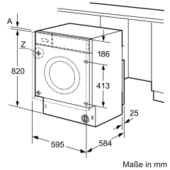 Siemens WK14D543, iQ500, Einbau-Waschtrockner, 7/4 kg, 1400 U/min., EKK: E, mit 5 Jahren Garantie!